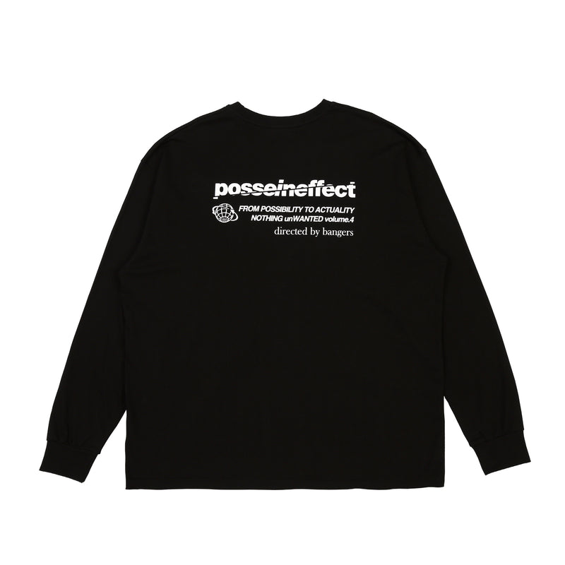 POSSE IN EFFECT 長袖Tシャツ ブラック / POSSE IN EFFECT LSV T SHIRT_Black (4439136698486)