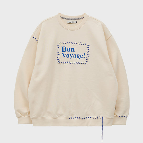 Bon Voyage hand stitch sweatshirts