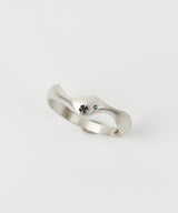 Clover wave ring GR (925 silver)