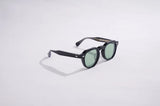 Vatic Vintage Optical Soto Black 8mm Lake green lens with French crown thick-cut acetate frame