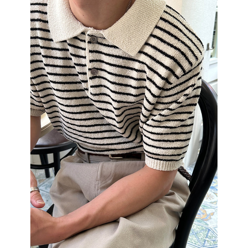 [S/S] Stripe boucle kara knit(3color)