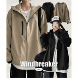 Ultimate Goff Embroidery String High-Neck Windbreaker Hooded Jumper