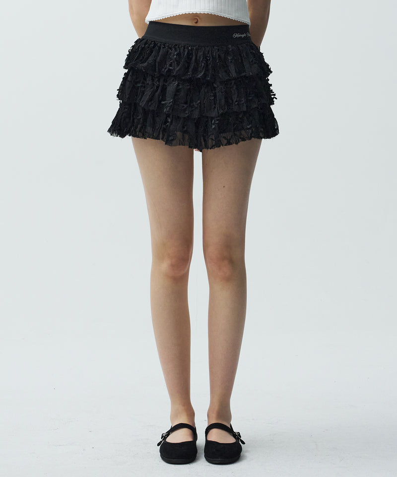 ribbon skirt (black)
