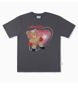 AMBLER 男女共用 Heart racing オーバーフィット 半袖 Tシャツ AS1109
