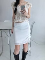 River shirring skirt (2 colors)
