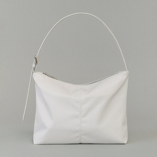 Nylon shoulder bag (white)