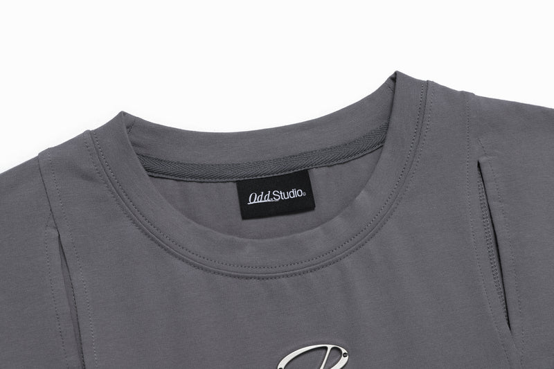 オードシグネチャー カットオフ スリムTシャツ / Odd Signature Cut-off Slim T-Shirt
