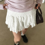 Rare balletcore lace frill mini skirt