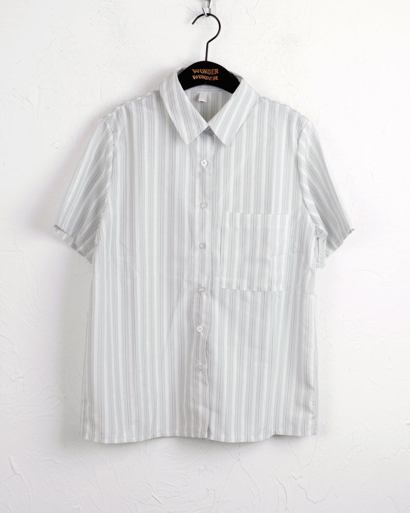Kra overfit striped short sleeve shirt