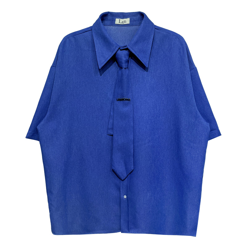 [MADE][Tie SET] Ocean denim tie half shirt (2 color)