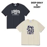 【SET】OUR 1989 Cool Cotton Ringer Short Sleeves (SRSSTD-0004)（DEEP GRAY）+ILLUSION Cool Cotton Overfit Short Sleeves(SISSTD-0072)
