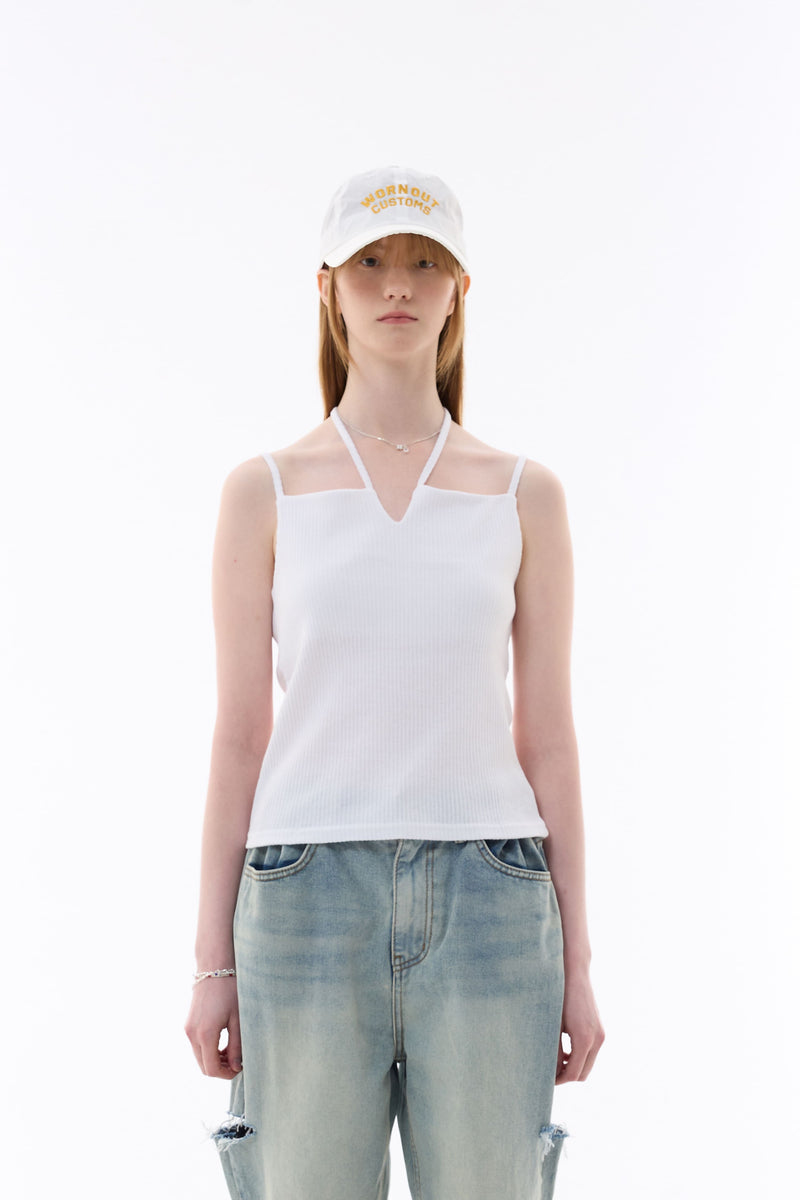 WINSOME BUSTIER SLEEVELESS / WHITE