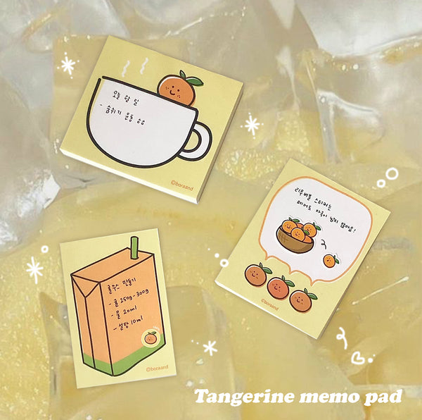 Tangerine memo pad (3type)