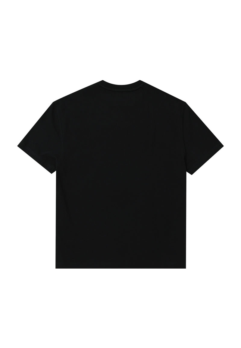 グラフィック半袖Tシャツ - BLACK