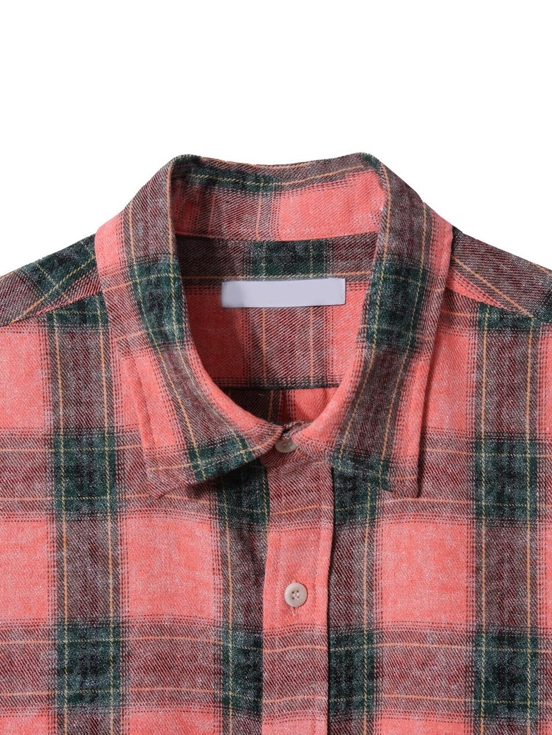 ベルスマイルパッチチェックシャツ (3color)