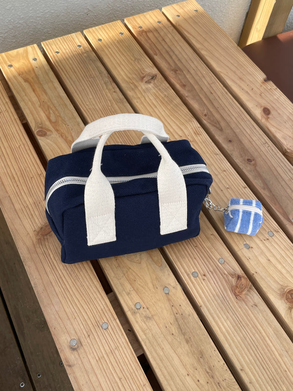 Boston bag (navy) - Small