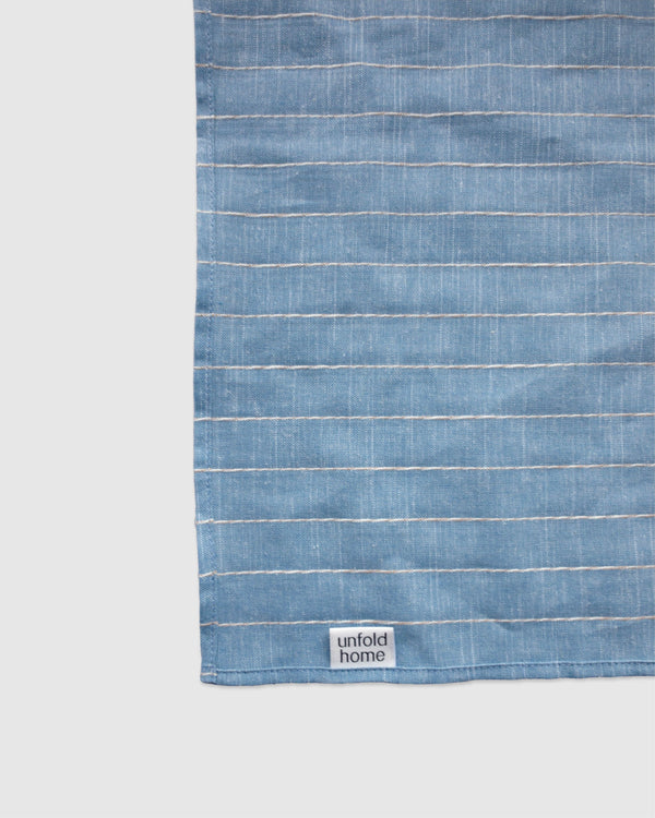 [unfold home] Stitch Kitchen Cloth (Linen Blue)