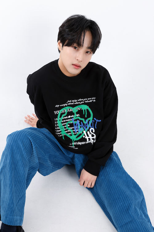 Collaboration Graphic Print Sweatshirt | Hyeonsu × VENHIT