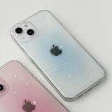 [Gel-hard] Twinkle blur Phone case (blue)