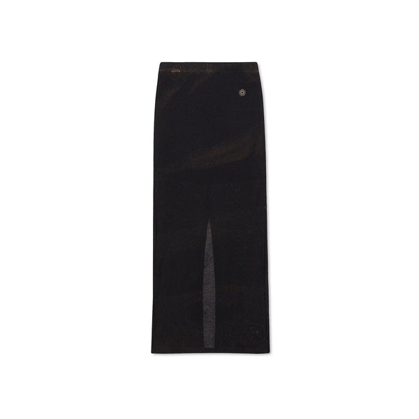 [24SS LSD COLLECTION] Bleach washed knit skirt_Black