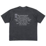 BBD クラッシュドフェイスピグメントTシャツ (Charcoal)