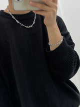 ASCLO Theta Necklace & Bracelet (Silver)