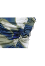 String shirring sleeveless - BLUE