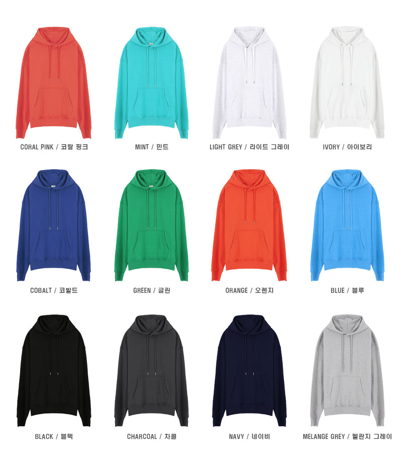 LMN Levan USA Cotton Oversized Fit Slit Hoodie (12 colors)