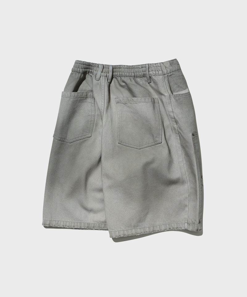 Double Knee Bermuda Pants (Dirty Grey)