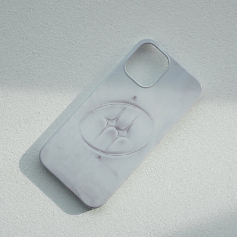 [MADE] grayish logo hard phone case (matt)