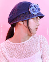 Flower Denim Hat