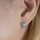 heart clover earring