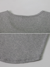 ソフトベーシックUネックスリムショートスリーブTシャツ(4color)