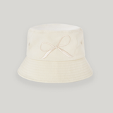 Cream Ribbon Cotton Hat