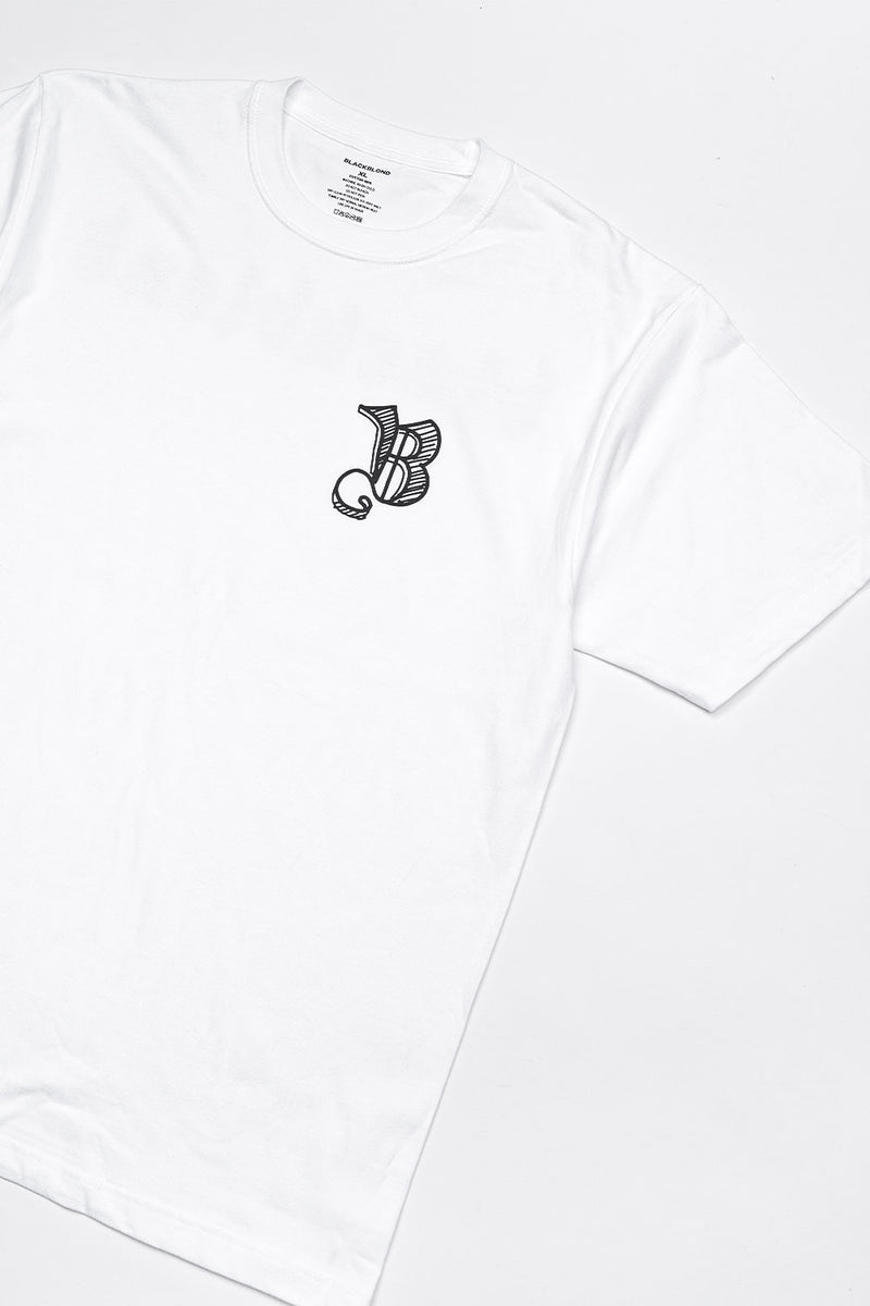 BBDスケッチロゴTシャツ(White)