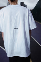 Alien Head 1/2 T-Shirt White