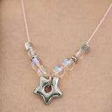 Star Aurora Beads Strap Necklace 