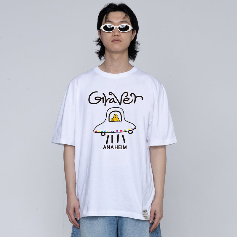 [UNISEX] UFO Smile Short-Sleeved T-shirt