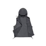 セミ クロップ フード ベスト / Semi Crop Hooded Vest