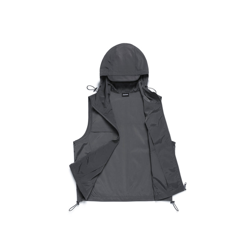 セミ クロップ フード ベスト / Semi Crop Hooded Vest