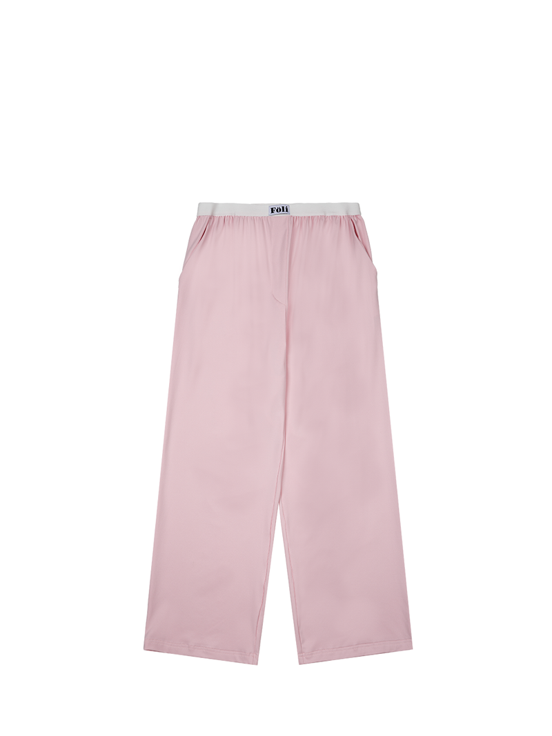(Unisex) Essential Stretch Fit Long Sleeves PJ Set, Pink