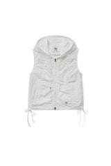 shirring vest (white)