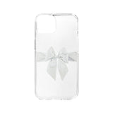【MADE】White Ribbon Phonecase(Transparent Gel Hard)