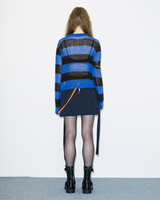 Striped Mesh Knit