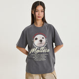 Maltese ZOOM IN half sleeve T-shirt