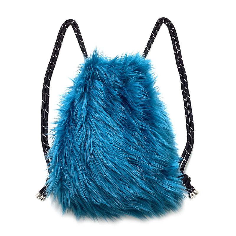 Ribbon Gym Sack [Blue Fur]