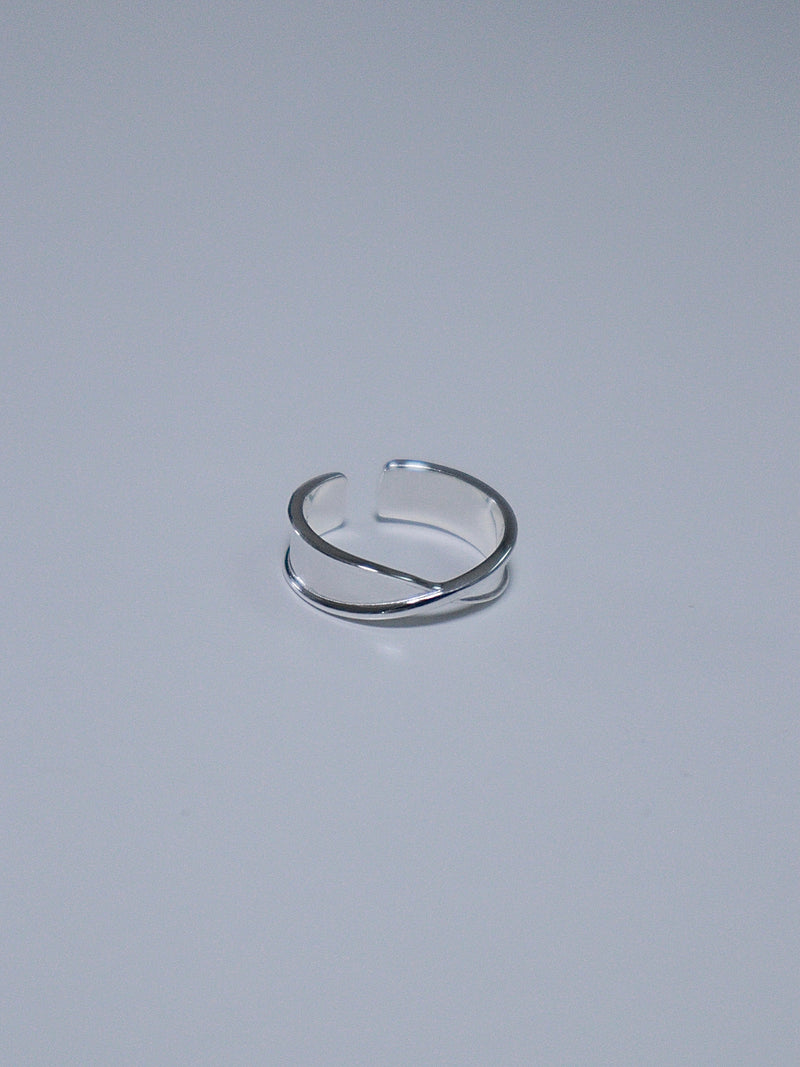 925silver band knot silver ring