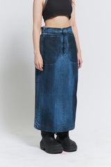 Oil washing skirt (Mid Blue)