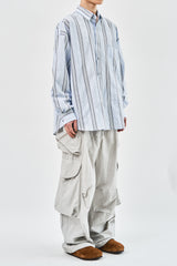 Old Seersurker Striped Shirt (3color)