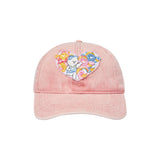RUN TOGETHER CARE BEARS HEART SHAPE WAPPEN WASHED CAP PINK